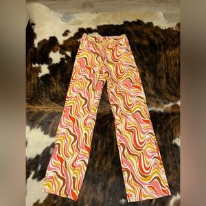 Women’s Wide leg Marble Jeans